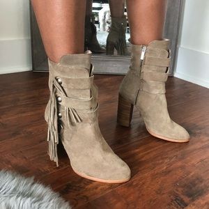Zara taupe ankle booties